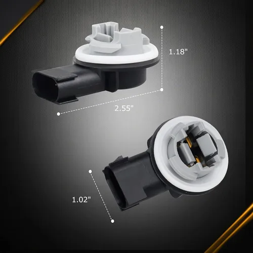 Vista 4 de HERCOO Socket de Luz Trasera de Señal de Giro Luces de Lámpara Trasera Soporte de Conectores de Enchufe de Arnés de Cableado Compatible con Dodge