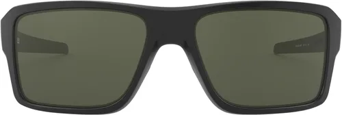 Vista 2 de Oakley Gafas de sol de doble filo, color negro mate con lente gris oscuro de 2.598 in, Mate negro