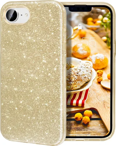 Vista 39 de MILPROX Funda compatible con iPhone 13 (2021), carcasa de gel de goma brillante con purpurina de 3 capas a prueba de golpes para iPhone 13 de 6.1