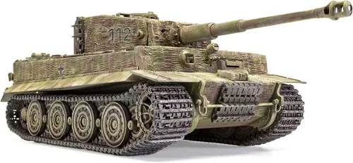 Vista 2 de Airfix WWII Tiger-1 Versión tardía 1:35 Tanque Militar Modelo de Plástico Kit A1364
