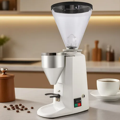 Vista 10 de Molinillo de fresas planas de café eléctrico de 360 W, ajuste preciso de 19, para expreso/goteo/cerveza fría/prensa francesa, color negro