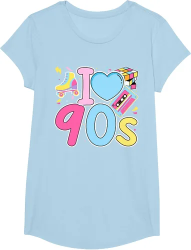 Vista 22 de I Love 90's Retro Style Nostalgia Vibe Funny 1990's Party T-Shirt Negro