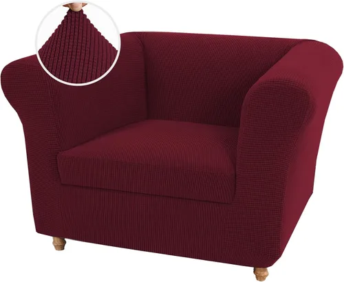 Vista 36 de UNBBRRL Funda de sofá Chesterfield de jacquard elástico, fundas de cojín gruesas para sofá, protector de muebles para sala de estar