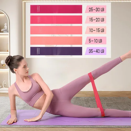 Vista 4 de Juego de 21 anillos circulares de pilates para mujer, incluye pelota de yoga de 9.8 pulgadas, bandas de correa, calcetines antideslizantes, bolsas