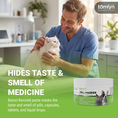 Vista 3 de TOMLYN Pill-Masker - Pasta aromatizada de tocino original para perros y gatos, 4 onzas