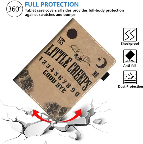 Vista 5 de Funda para tableta Amazon Fire Max 11 (11 pulgadas, 13ª generación, versión 2023), funda de piel sintética con ranura para tarjeta y apagado Retro