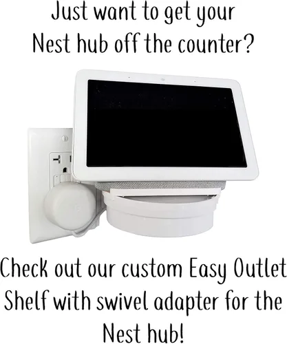 Vista 8 de Mount Genie Soporte de pared simple integrado para Google Nest Hub Gen 1 [no es compatible con 2021 Gen 2]: el centro de comando perfecto