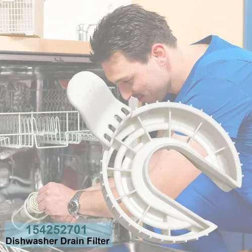 Vista 5 de 154252701 5304506518 Filtro de drenaje para lavavajillas Frigidaire 154252702 AP2109132 419238 AH420500 EA420500