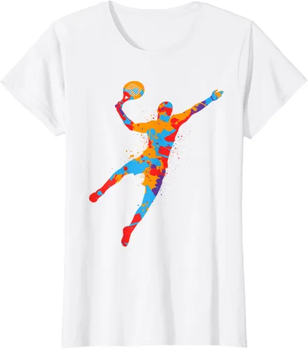 Vista 14 de Playera de Padel Playera Colorida Plataforma Tenis Paddleball Niños Camiseta de Padel