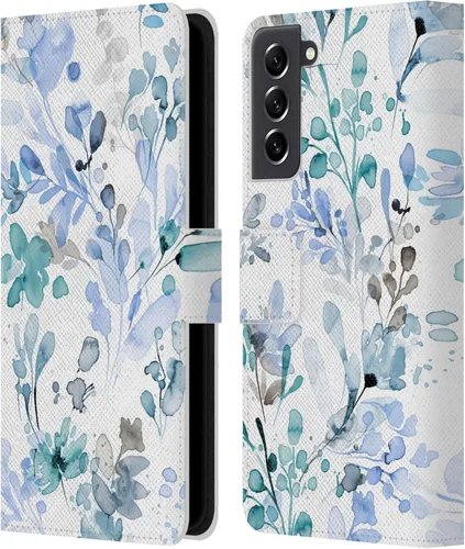 Vista 47 de Head Case Designs Officially Licensed Ninola Beige Wild Grasses Leather Wallet Case Compatible with Samsung Galaxy A07 4G