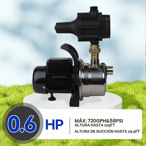 Vista 4 de BACOENG Bomba elevadora de presión de agua de acero inoxidable con controlador inteligente Auto ON/OFF para presurización de suministro de agua sin