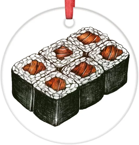 Vista 8 de Decoraciones navideñas de pan de masa madre para árbol, divertidos adornos de comida 2022, recuerdo conmemorativo colgante de vacaciones, regalos