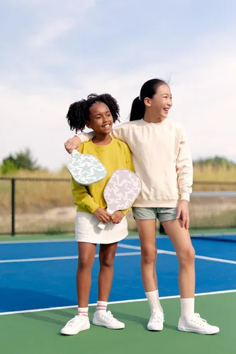 Vista 8 de Paleta de pickleball juvenil – Paleta de tamaño infantil para niños de 12 años en adelante, paleta de pickleball pequeña y ligera para niños
