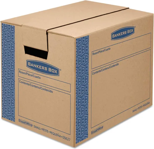 Vista 13 de Bankers Box Caja de mudanza pequeña Prime, paquete de 10 unidades, asas reforzadas, montaje sin cinta, tapa adjunta, 16 x 12 x 12 pulgadas (0062716)