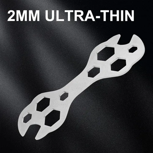 Vista 5 de Herramienta de llave inglesa de bicicleta de múltiples agujeros, llave de flores de 0.079 in, herramienta de extracción e instalación de pedal