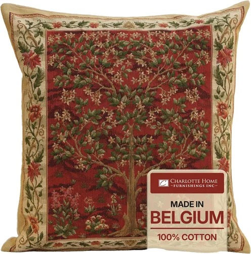 Vista 17 de Fundas de almohada Charlotte Home Furnishings, fundas de almohada decorativas boho para sofá, fundas de cojín cuadradas Árbol de la Vida de luz