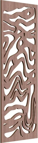 Vista 170 de 9 3/8"W x 24 3/8"H x 1/4"T Northfield Decorativos Paneles de Pared de Madera Calado, Abedul