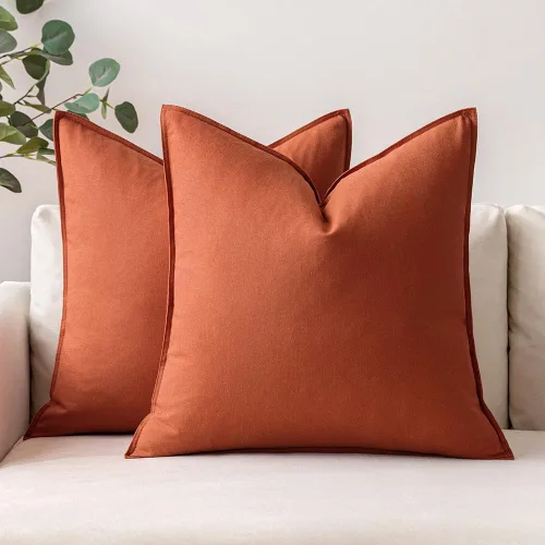 Vista 19 de MIULEE - Paquete de 2 fundas de cojín decorativas de lino, estilo bohemio y moderno, suaves, acento euro, para cama, neutral, fundas de cojín