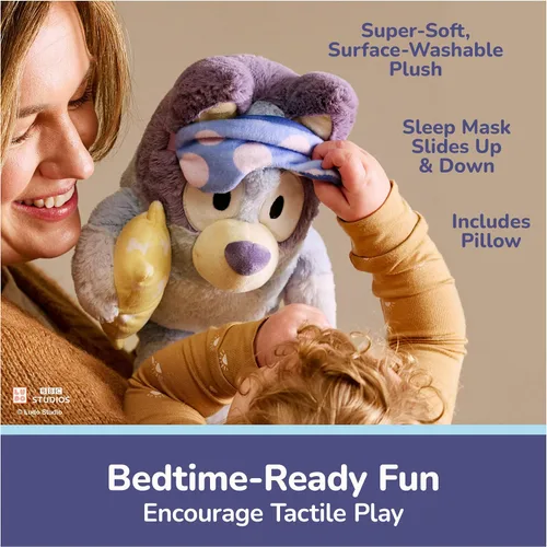Vista 5 de GUND Bedtime Bluey 13-Inch Interactive Talking Musical Plush Toy for Babies