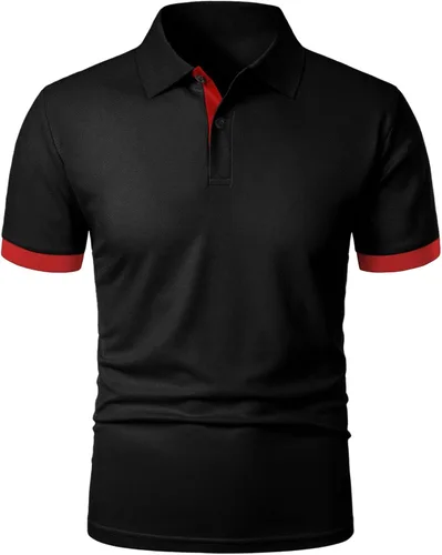 Vista 5 de Camisas polo para hombre, paquete de 3 camisetas de golf de talla grande, camisetas de manga corta para deportes al aire libre, camisetas lisas