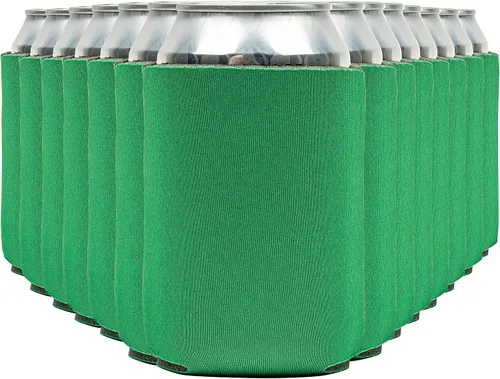Vista 48 de Fundas enfriadoras de latas de cerveza en blanco (paquete de 14) fundas enfriadoras de latas de cerveza con aislamiento suave - Fundas negras lisas