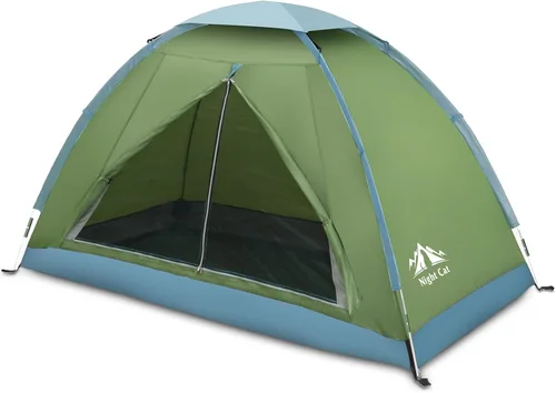 Vista 10 de Night Cat Tienda de Campaña para Mochileros para Una o Dos Personas, Liviana, Impermeable, para Acampar, Senderismo, para Adultos, Niños, Scouts