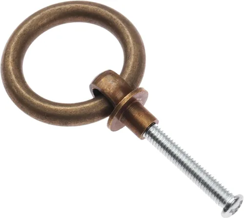 Vista 5 de dophee 2 tiradores de puerta de latón estilo chino vintage con tornillos