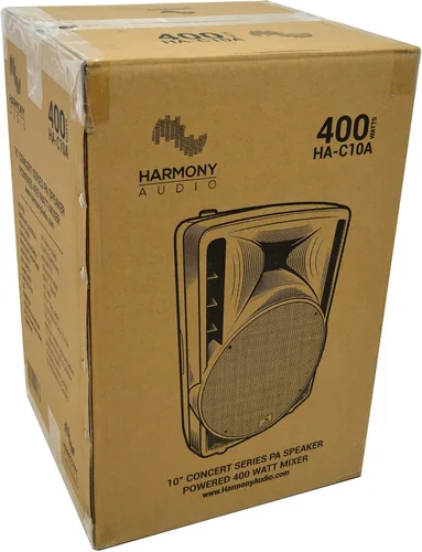 Vista 9 de Harmony Audio HA-C10A Pro DJ Concert Series 10" Powered 400W PA Altavoz Gabinete