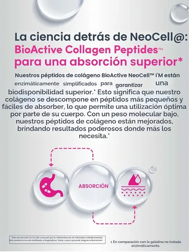 Vista 6 de NeoCell Gomitas para el cabello, piel y uñas, 60 unidades Péptidos de colágeno más biotina Con vitaminas C y E Fórmula avanzada constructora