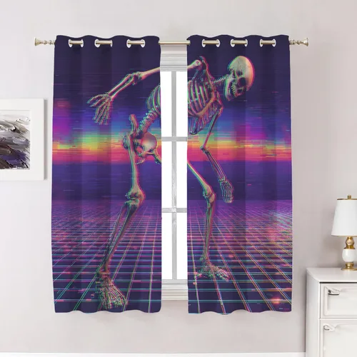 Vista 66 de Maritime Ocean Blackout Tier Curtains, Anchors Nautical Art Half Window Drapes for Kitchen with Rod Pocket,Room Darkening 2 Pack 26X24 Inches