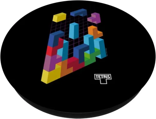 Vista 2 de Tetris PopSockets de arte de juegos 3D intercambiables PopGrip