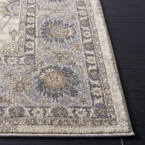 Vista 37 de Safavieh Sofia Collection SOF330B, tapete clásico color gris claro y beige, Polipropileno
