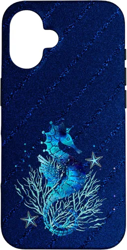 Vista 32 de Turquoise Seahorse Ocean Background Case for iPhone 17