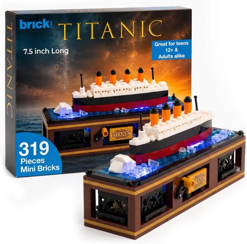 Vista 8 de Brick Loot Titanic - Juego de construcción para adultos y niños a partir de 6 años, kit compatible con modelo de mini barco de ladrillo