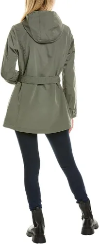 Vista 2 de Nautica Chubasquero con capucha para mujer con cinturón