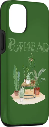 Vista 3 de Carcasa divertida para iPhone 15 Plant Lover Pot Head Green Thumb