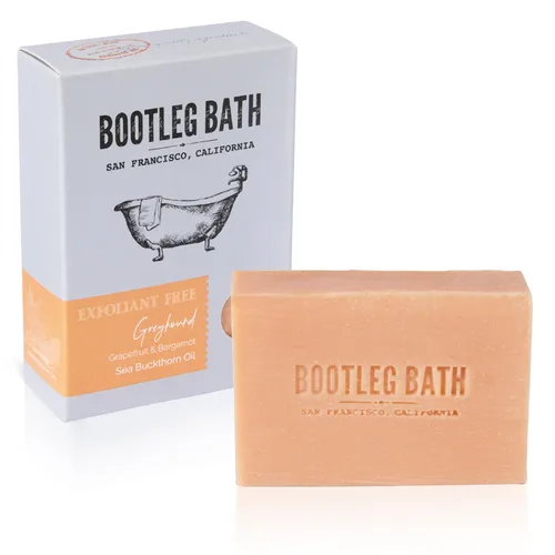Vista 11 de Jabón exfoliante natural suave en barra, mezcla de cítricos con sal marina, fabricado en Estados Unidos para hombres y mujeres, respetuoso