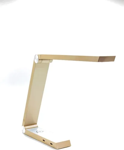 Vista 13 de Moderna lámpara LED de escritorio con control de luz regulable, carga inalámbrica y 2 puertos USB para hogar, oficina, dormitorios, luz de lectura