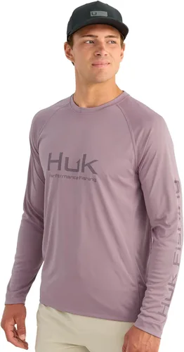 Vista 24 de HUK Camiseta de pesca de manga larga ventilada Pursuit para hombre (+30 UPF)