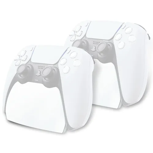 Vista 14 de PlayVital Solid Black Controller Display Stand for ps5, Gamepad Accessories Desk Holder for ps5 Controller with Rubber Pads
