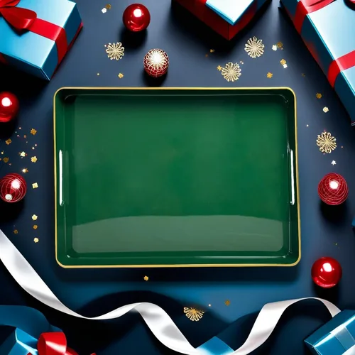 Vista 3 de Bandeja grande verde, elegante bandeja de plástico para mesa de café estilo otomano, decoración del hogar, para sala de estar. 16.7" * 12" * 1.6
