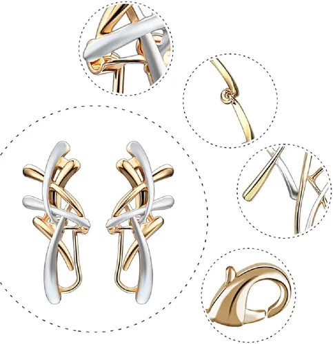 Vista 5 de Conjuntos de joyas de novia de boda y plata dorada para mujeres y niñas boda y fiesta nupcial Latón No es una piedra preciosa
