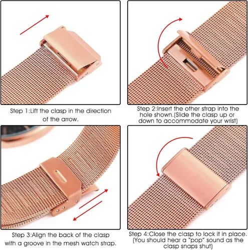 Vista 6 de BUREI Relojes de pulsera para hombre, a la moda, minimalista, analógico, de malla de cuarzo, impermeables, relojes para hombres