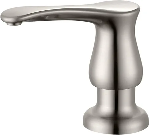 Vista 12 de GAGALIFE Dispensador de jabón para fregadero de cocina, dorado cepillado, dispensador de jabón debajo del fregadero con kit de tubo de extensión