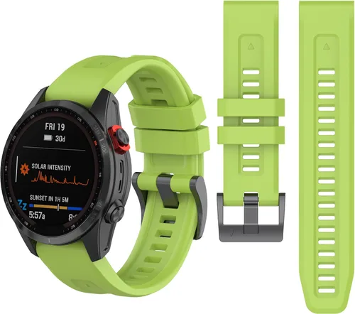 Vista 17 de Correa de reloj de silicona compatible con Garmin Fenix 7/Fenix 6 Pro/Fenix 5 Plus/935/945/Descent G1/EPIX Gen 2/Instinct de repuesto de ajuste