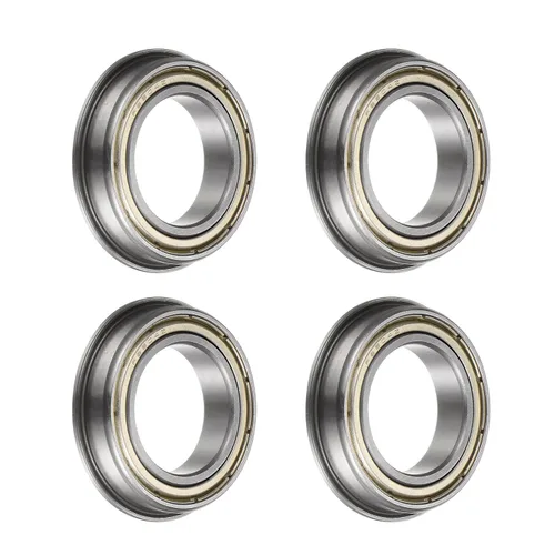 Vista 17 de uxcell MF52ZZ ensanchó el rodamiento de bolas, 4pcs 6.6x16.4x8.2 ft m acero cromado doble blindado ABEC1 cojinetes de brida Double Shielded, ABEC1