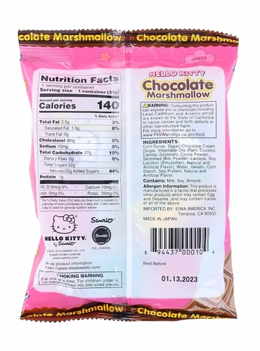 Vista 2 de Hello Kitty Japan Chocolate Marshmallow Candy, 1.7 onzas