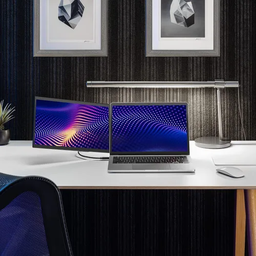 Vista 2 de SideTrak Swivel Pro - Monitor portátil ultra delgado de 13.3 pulgadas, pantallas para laptop FHD IPS 1080p con soporte + bisagra giratoria patentada