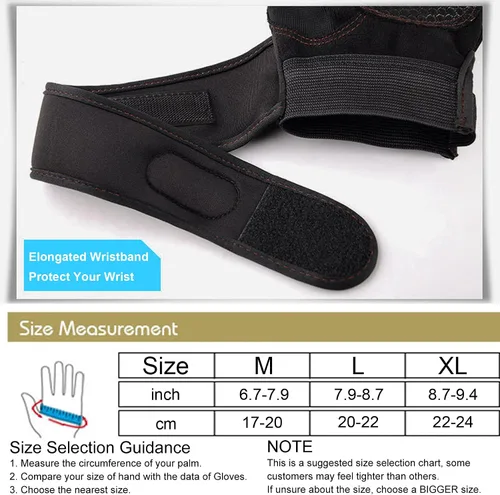 Vista 2 de SUJAYU Guantes de entrenamiento, guantes de gimnasio para hombres, muñequeras para levantamiento de muñecas, guantes para entrenamiento, guantes