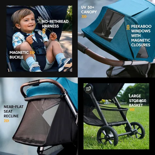 Vista 27 de Baby Jogger Maxi COSI, Be Safe, Adaptador de asiento de coche Cybex Compatible con cochecito doble City Mini 2, cochecito doble City Mini GT2